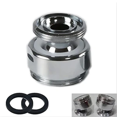 Image of 360 Degree Swivel Faucet Adapter, 16mm Male to 22mm NPT Thread Brass Sink Adapter Water Purifier Tap Aerator Connector