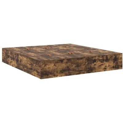 Image of vidaXL Storage Bed Frame Smoked Oak 180x200 cm