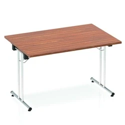 Image of Impulse 1200 Folding Rectangular Table Walnut I000699