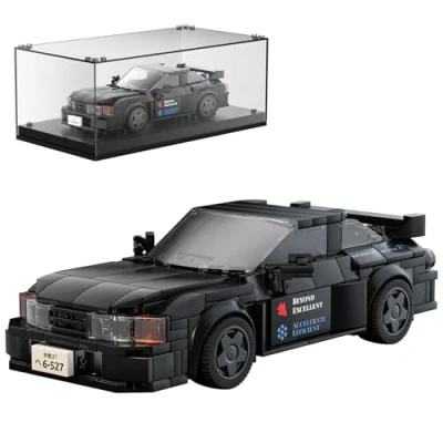 Image of Mould King 27014 Speed Champions GTR32 Race Car Toys Building Blocks with Acrylic Display Case Collectible Model Cars Vehicle Kits for Kids 8+(359 Pcs)