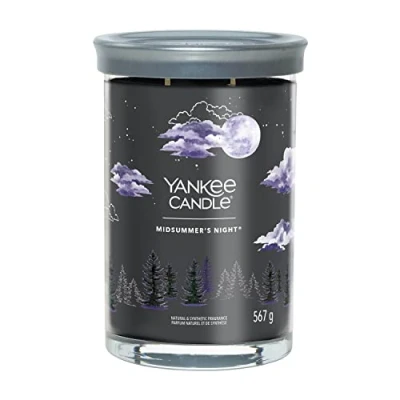 Image of Yankee Candle Signature Scented Midsummer&#039;s Night Large Tumbler with Double Wicks Soy Wax Blend Long Burning Perfect Gifts for Women