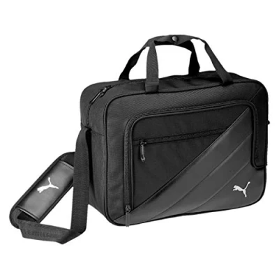 Image of PUMA Unisex&#039;s TEAM Messenger Bag, Black, 41 x 30 14 cm