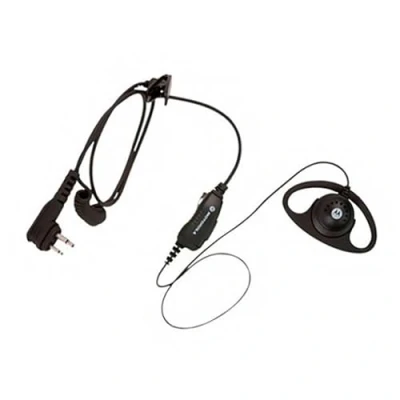 Image of HKLN4599 HKLN4599B Original Motorola D Style Earpiece with In Line Microphone and PTT, replaces 56517 56517F