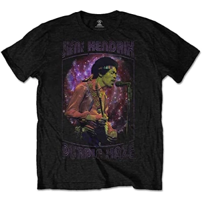 Image of Jimi Hendrix Purple Haze Frame Unisex T Shirt (X Large)