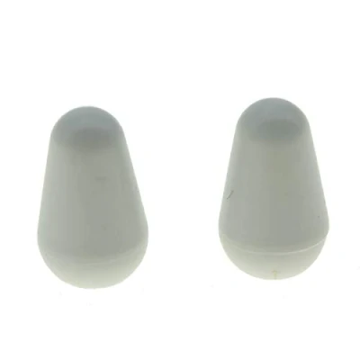 Image of KAISH 2pcs Guitar 5 Way Switch Tip Cap Knob for USA Stratocaster/Strat White