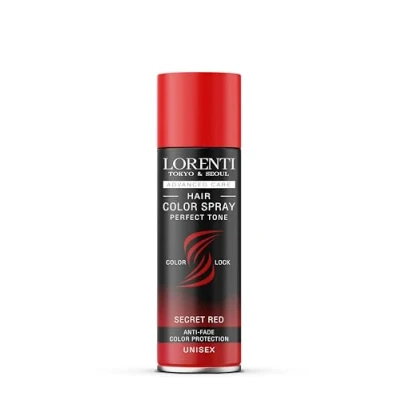 Image of Lorenti Hair Color Spray Temp Perfect Tone Anti Fade Colour Protection Secret Red 150 ml