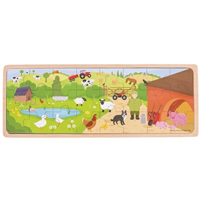 Image of Bigjigs Toys On The Farm Puzzle Tray