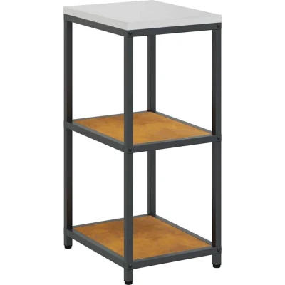 Image of Kitchen Storage Shelf with Rusty Weathering steel Vidaxl
