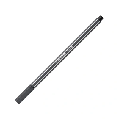 Image of Stabilo Pen 68, 1 Piece of Felt tip, Middle tip Grey Gris Intenso