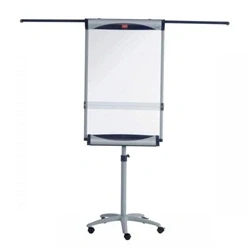 Image of Nobo Piranha Mobile Flipchart/Drywipe Easel Blue/Silver