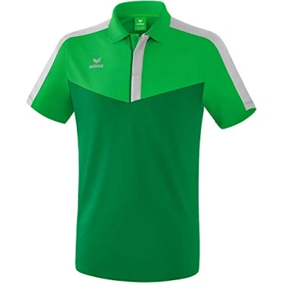 Image of Erima Squad Polo Shirt Fern Green/Emerald/Silver Grey, 3X Large