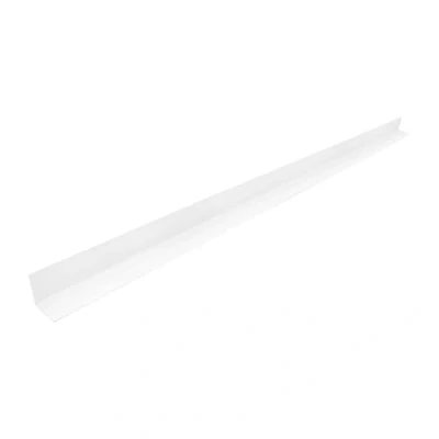 Image of Homesmart 2 x White 1 Metre UPVC Plastic Rigid Angle 40 40mm Corner Cover Trim 90 Degree