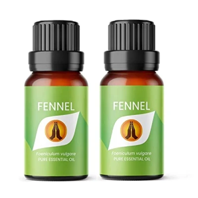 Image of Aroma Energy Fennel Essential Oil 20ml (2 x 10ml Bottles) 100% Pure &amp; Natural