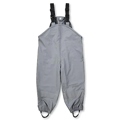 Image of Sterntaler Unisex Kid&#039;s Regenträgerhose ungefüttert Rain Pants, lightgrey, 116 cm