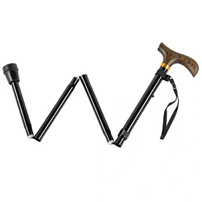 Image of HOMECRAFT Premium Bastón plegable corto, color negro