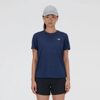 Image of New Balance Athletics Basic Tshirt, Women&#039;s, Size: XS, Nb navy heather