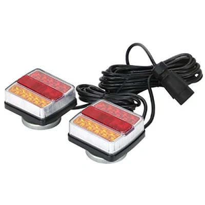 Image of YORKING 12V Magnetic LED Trailer Towing Lights Rear Tail Board Lamps Stop Car Light Assemblies 7.5M Cable Left and Right Side
