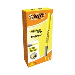 Image of Bic Briteliner Grip Highlighter Pen Chisel Tip 1.6 3.4mm 811935