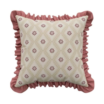 Image of Sanderson for National Trust Poets Rose Cushion 45x45cm Blush