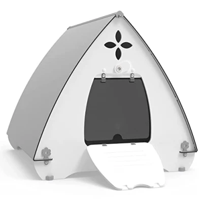 Image of Outdoor Cat House, Shelter for Feral Cats, Kennel Small Medium Pets,Raised Floor, Weatherproof All Seasons (Daisy)