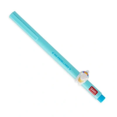 Image of LEGAMI Gel Pen Lovely Friends Decorative Animal Removable and Recombinable Prevents Rolling Light Blue Ink Fine 0.5mm Tip Llama Theme