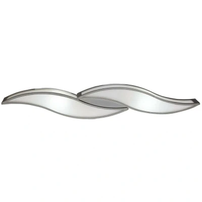Image of Sintesys Wall Lamp E27 2 Light Large, Polished Chrome