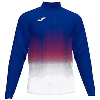 Image of Joma Elite VII Men&#039;s Running Sweatshirt, mens, 101541.722, Royal White, S
