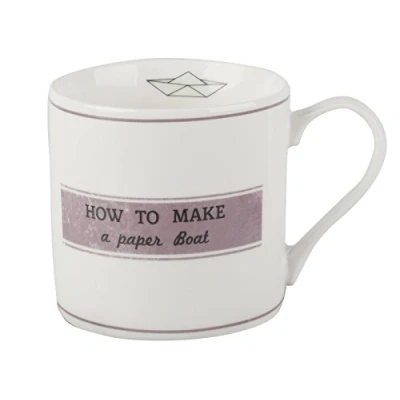 Image of Creative Tops Origami Boat Can Mug, White