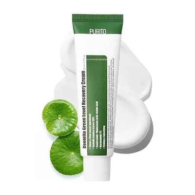 Image of PURITO, Centella Green Level Recovery Cream 50ml/ 1.7 fl.oz Cica face cream, Sensitive skin, Age Spots, Skin Tone, Firming, soothing,