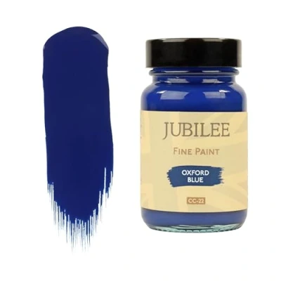 Image of Guild Lane Jubilee Fine Paint Oxford Blue Furniture, Metal, Fabric, Glass &amp; More Indoor Outdoors Water Based Acrylic 60ml Jar