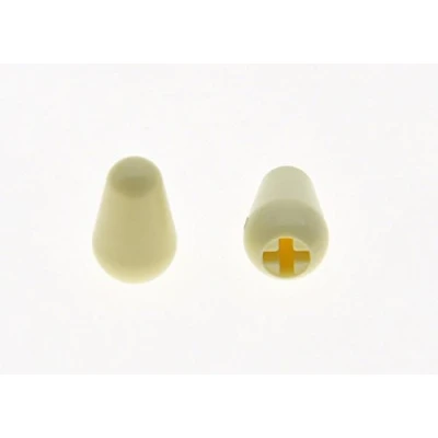 Image of Dopro 2pcs 5 Way ST Strat Switch Tip Cap Knob Fits USA Fender Stratocaster Aged White
