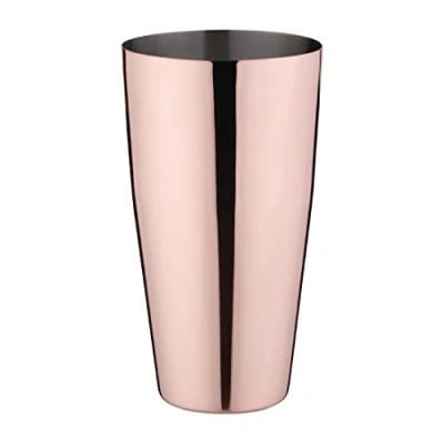 Image of Olympia Boston Shaker Copper Stainless &amp; Glass, Retro Style