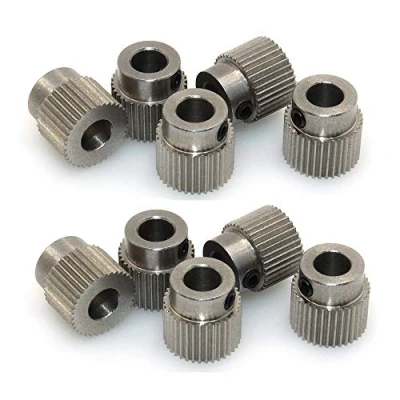 Image of 3Dman MK7/MK8 Extruder Gear 36 Teeth Bore 5mm Stainless Steel Drive for 1.75mm Filament 3D Printers (10pcs)