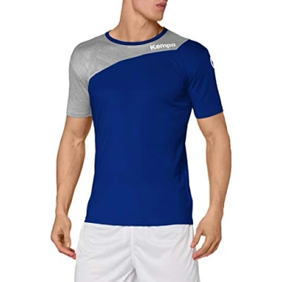 Image of Kempa Kemri Men Core 2.0 Jersey Men&#039;s Royal/Dark Grey Melange, X Large