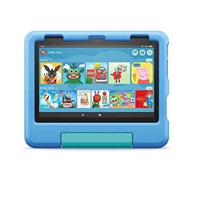 Image of Amazon Kid Proof Case for Fire HD 8 tablet Only compatible with 12th generation (2022 release), Blue