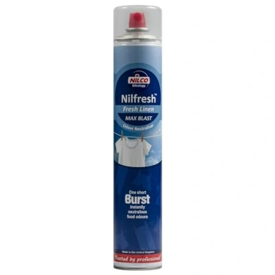 Image of Nilco Professional H12 Power Fresh Food Odour Neutraliser, Linen, 750ml