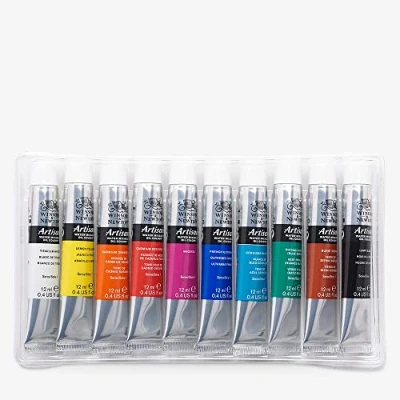 Image of Winsor &amp; Newton Artisan Water Mixable Oil Paint, Set of 10x12ml