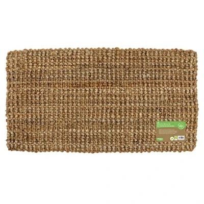 Image of JVL Moris Hand Spun Boucle Coir Jute Doormat, 40x70cm