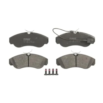 Image of 6000629135, 71753040, 9948629 brake pad set TRW GDB1426 incl. wear warning contact with caliper screws accessories