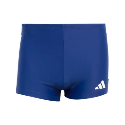 Image of adidas Men&#039;s 3 Stripes Swim Boxers, Dark Blue/White, M L