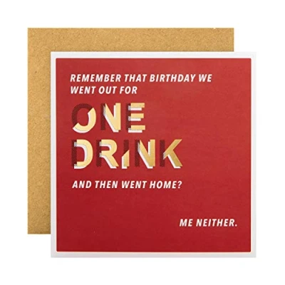 Image of Hallmark General Birthday Card Contemporary Text Based Design