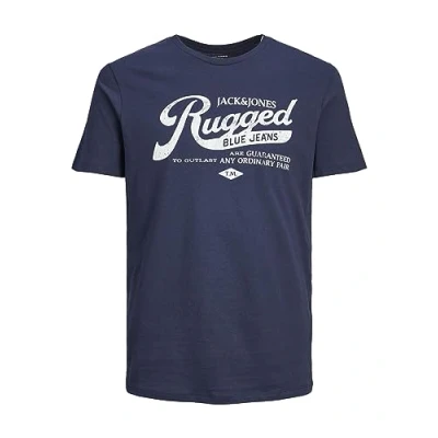 Image of JACK &amp; JONES Male T Shirt Logo Crew Neck