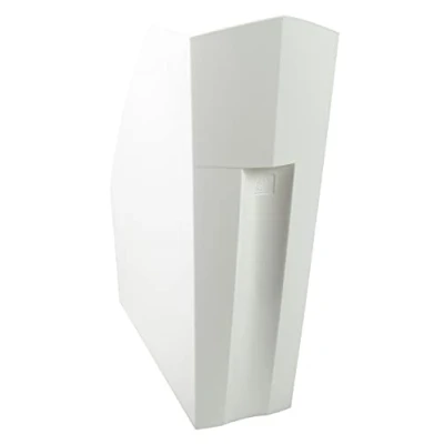 Image of Exacompta Ref 18013D Office Magazine File 292 x 110 320mm in Size, Suitable for Storing A4+ Documents, Large Storage Capacity, Easy Handling White