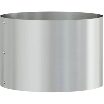 Image of vidaXL Galvanised Metal Pot 30 cm diameter