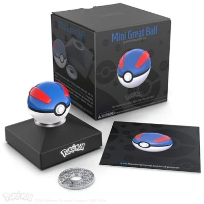 Image of The Wand Company Pokémon Trainer Mini Poké Ball authentic replica (Mini Great Ball)