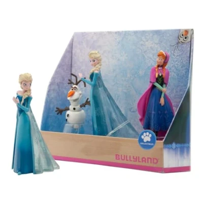 Image of Bullyland 13446 ? Walt Disney Frozen Elsa, Anna and Olaf, lovingly hand painted figures, PVC great gift for boys girls imaginative play