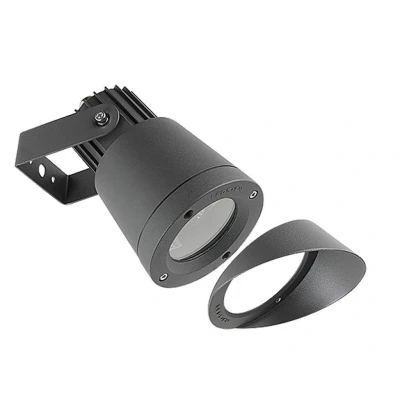 Image of Hubble 1 Light Outdoor Spotlight Urban Grey IP65, GU10