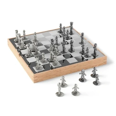 Image of Umbra Buddy Chess Set, Natural