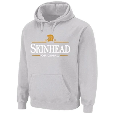 Image of Tribal T Shirts Mens Skinhead Original Logo Northern Soul Hoody (Medium, Heather Grey)