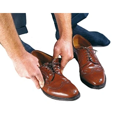 Image of NRS Healthcare Elastic Shoe Laces Pair Pack of 3, Brown